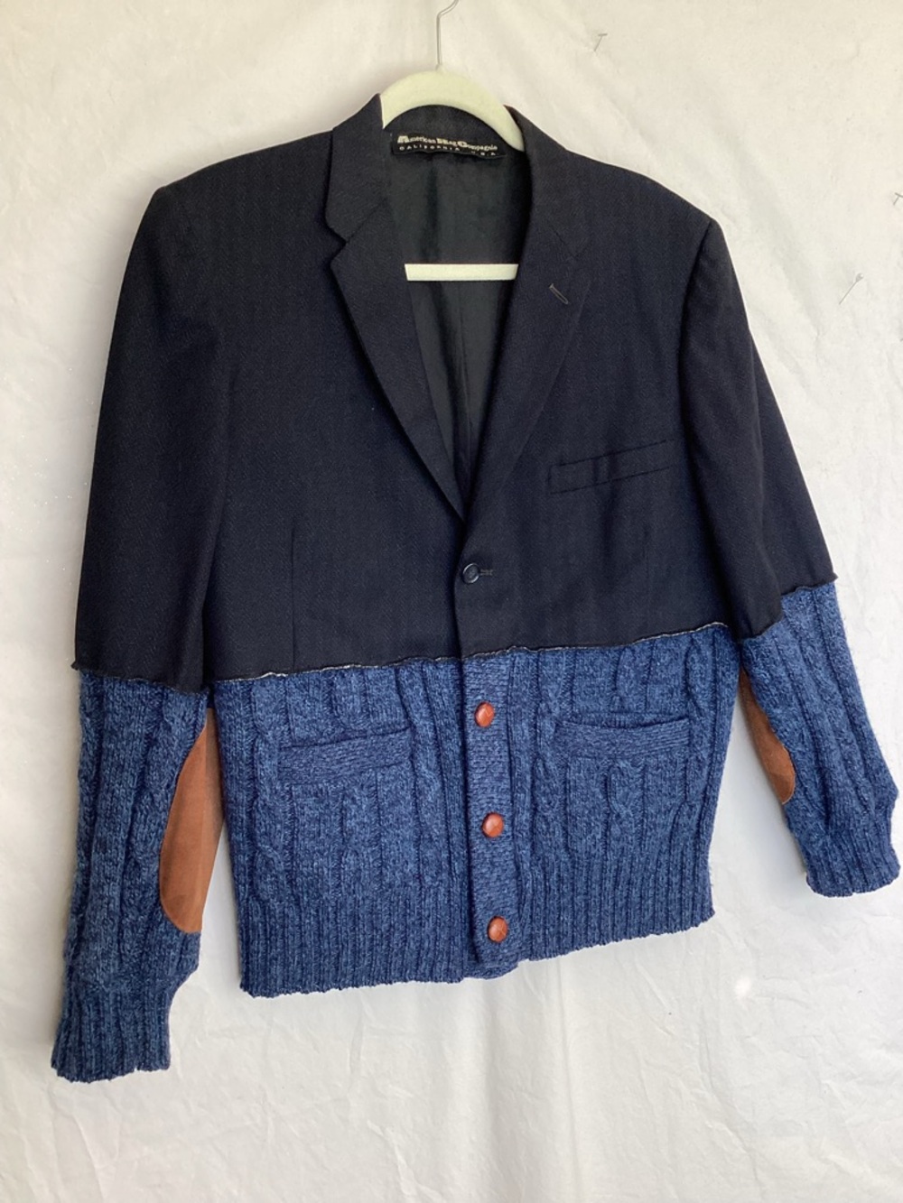 Vintage American Rag Compagnie blazer jacket sweater home made hybrid